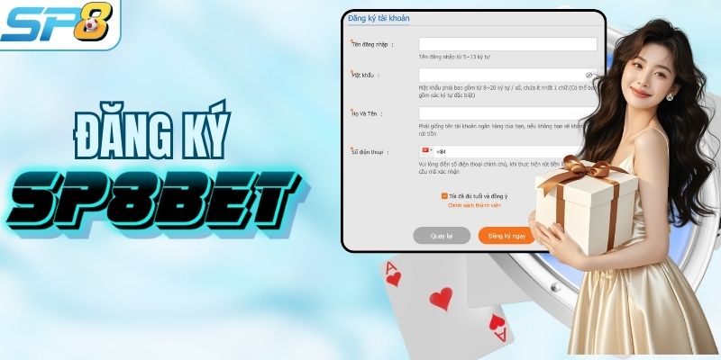 Hướng dẫn tạo tài khoản SP8BET nhanh, an toàn